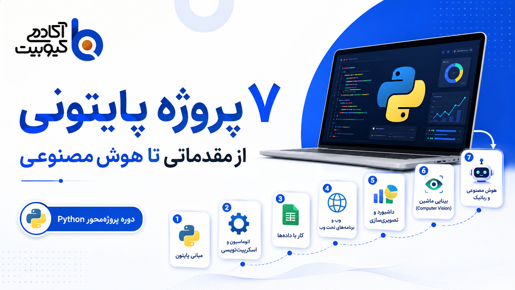 تصویر دوره ۷ پروژه پایتونی؛ از مقدماتی تا هوش مصنوعی